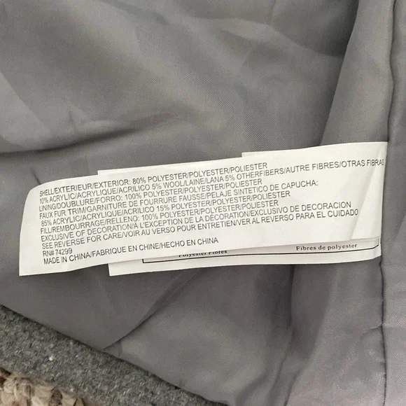 NWT Jessica Simpson Heather Gray Girls Infant Jacket 18M - Picture 10 of 11